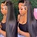 Hermosa 9A Lace Front Human Hair Wigs for Women 150% 13x4 Straight Lace Front Wigs Pre Plucked Hairline with Baby Hair Black Color 20 inch