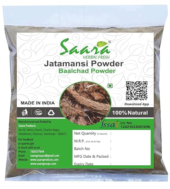 Saara HERBAL FRESH Jatamansi Powder,25g, Baalchad, Nardostachys ...