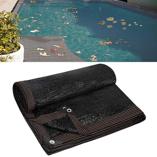 Filet de Piscine Anti Feuille Maille Fine, 5 x 10 m, Filet de Protection Anti Feuilles pour Piscine Rectangulaire, Bâche d'hivernage pour Piscines Enterrées et Hors Sol
