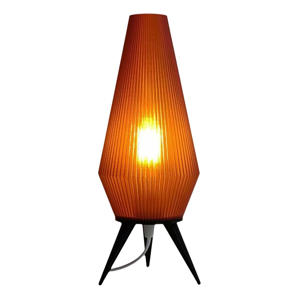 Amazon.com: AMBER ROCKET LAMP | sustainable, retro mid century