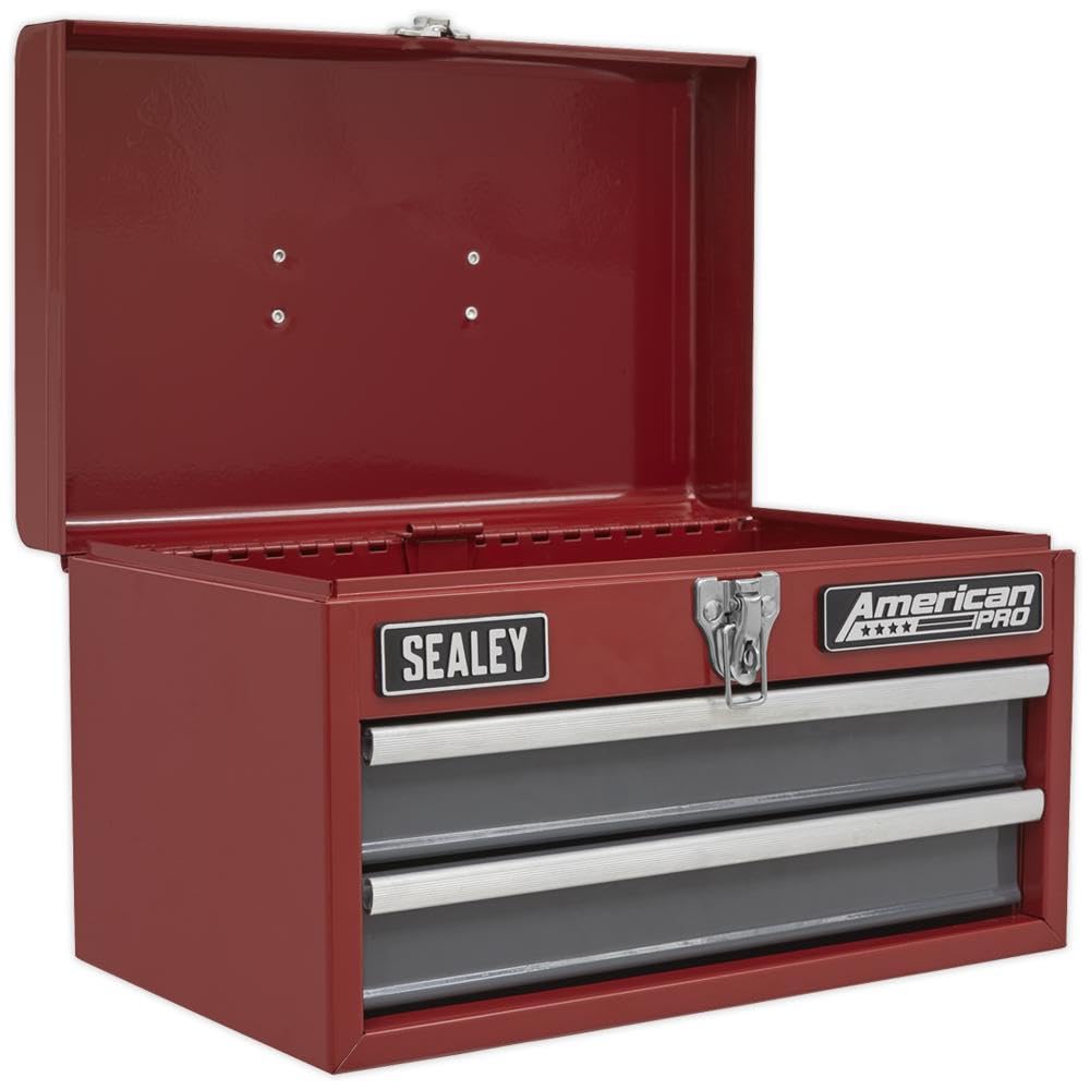Sealey Toolbox 2 Drawer with Ball Bearing Slides Garage Workshop DIY