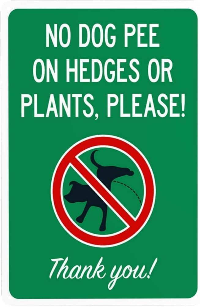 Please Help Us Keep Our Grass Green And Clean For Our Kids To Play No Pee Zone Warning Sign No Dog Poop Security Metal Signs For Business Home Wall Safety Caution Decor Gift For Women Men 8x12 Inch