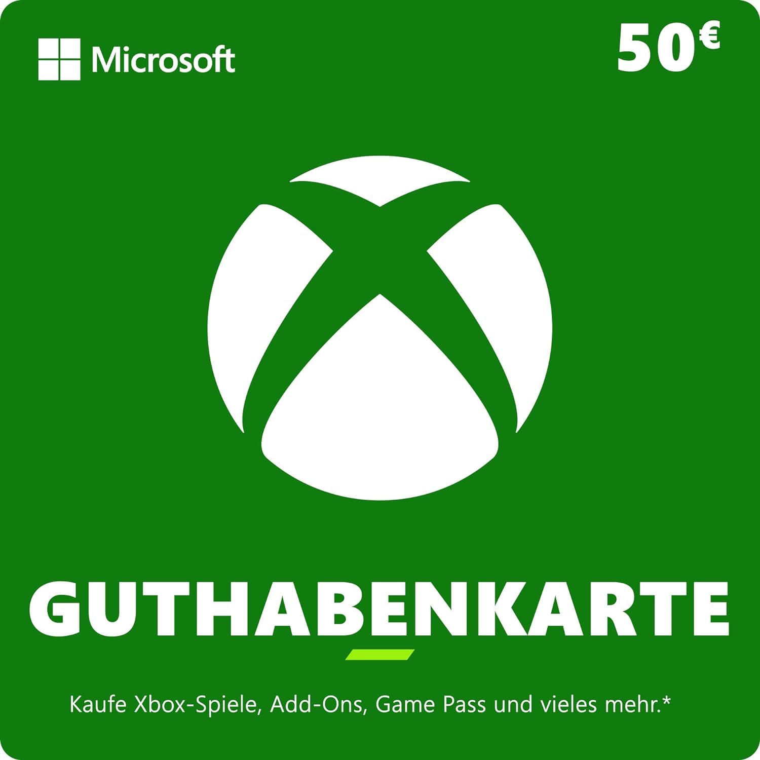 Xbox Guthaben | 50 EUR | Xbox Series X|S, Xbox One & Windows [Download Code]