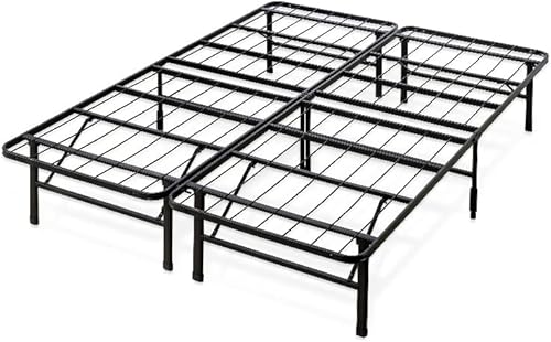 ZINUS SmartBase Tool-Free Assembly Mattress Foundation / 14 Inch Metal Platform Bed Frame / No Box Spring Needed / Sturdy Steel Frame / Underbed Storage, Queen