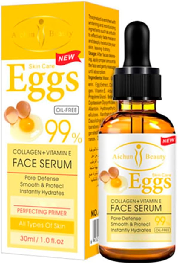 AICHUN BEAUTY Serum 99% Vitamin E Collagen Face Lifting Smoothing Oil Control Acne Perfecting Primer 4 Type (#03 EGGS)