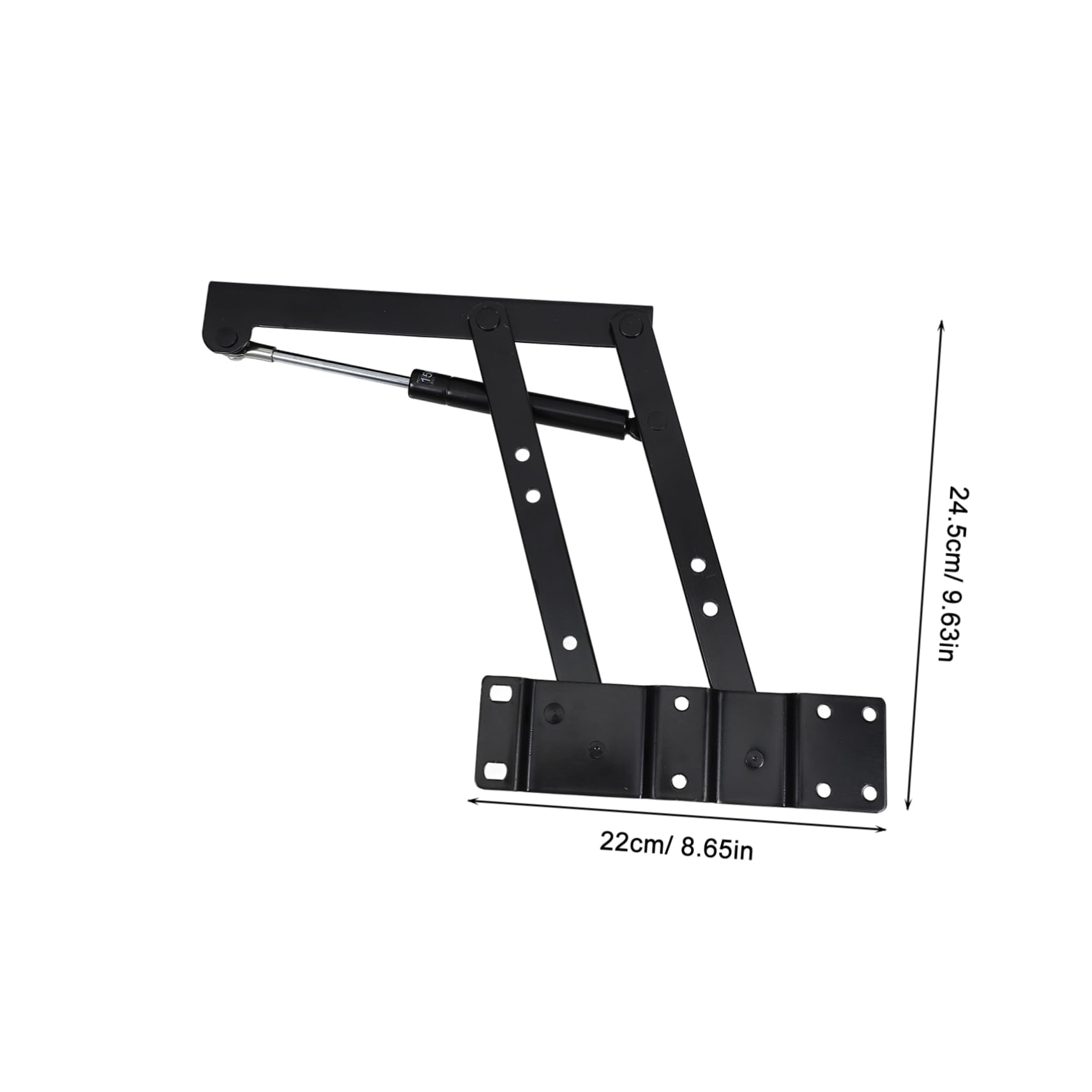 HEMOTON Soporte Elevador de Muebles de Hierro Negro Resistente Estructura Fuerte y Optimización de Espacio para Mesa Baja Funcional y Telescópica