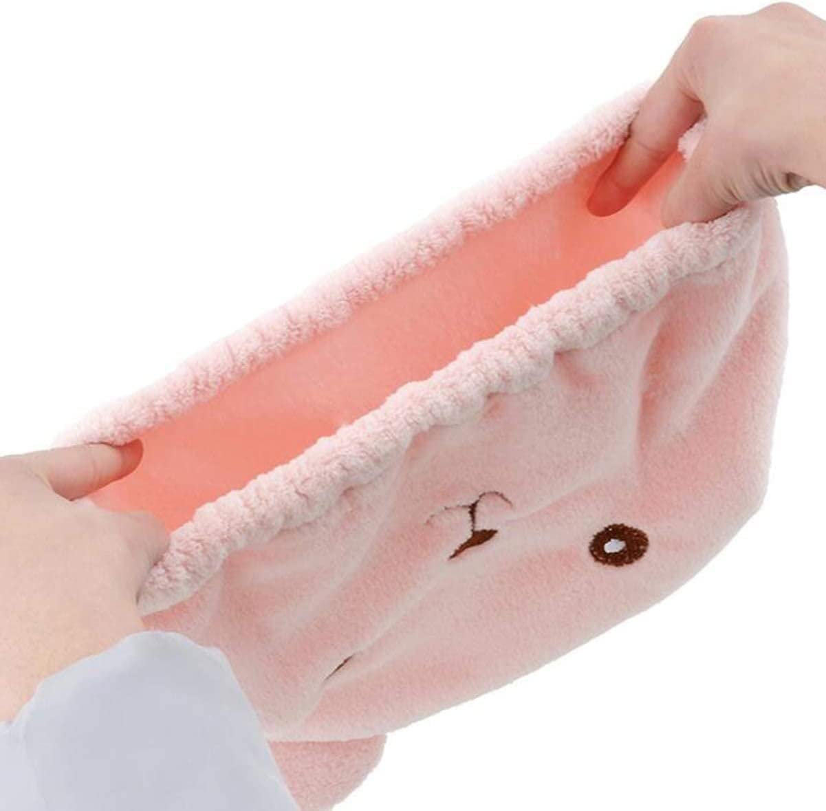2 asciugamani in microfibra per capelli, assorbono l'acqua, capelli secchi dolci, cappello turbante, ad asciugatura rapida, per donne, adulti o bambini, ragazze