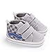 DEBAIJIA Bebé Primeros Pasos Zapatos de Lona 6-12M Niños Alpargata Suave Antideslizante Ligero Slip-on 18 EU Gris (Tamaño Etiqueta-2)