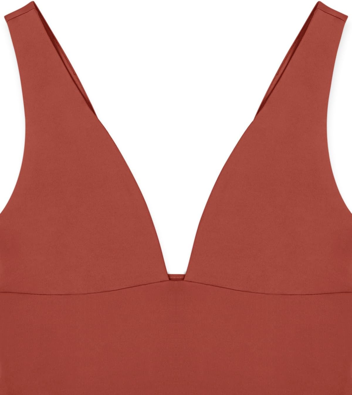 REORIA Women's Sexy Plunge Deep V Neck Sleeveless V Backless Tank Top Workout Yoga Crop Tops - Image 5