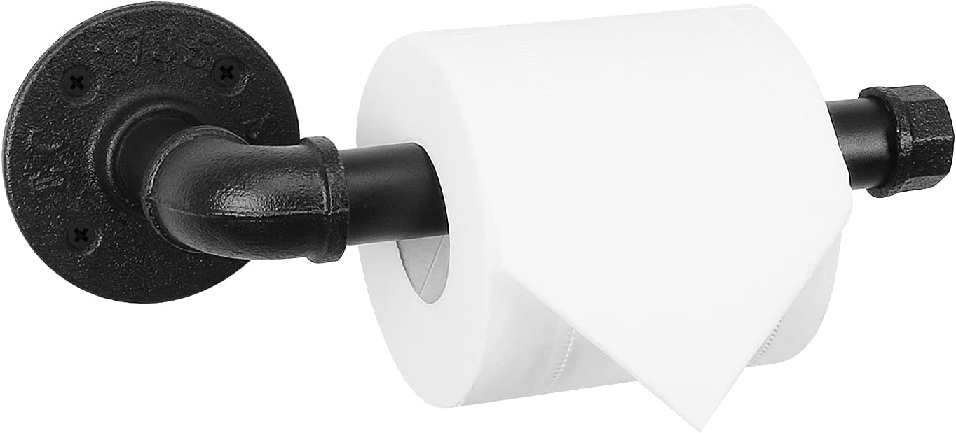 NearMoon Industrial Pipe Toilet Paper Holder, Heavy Duty