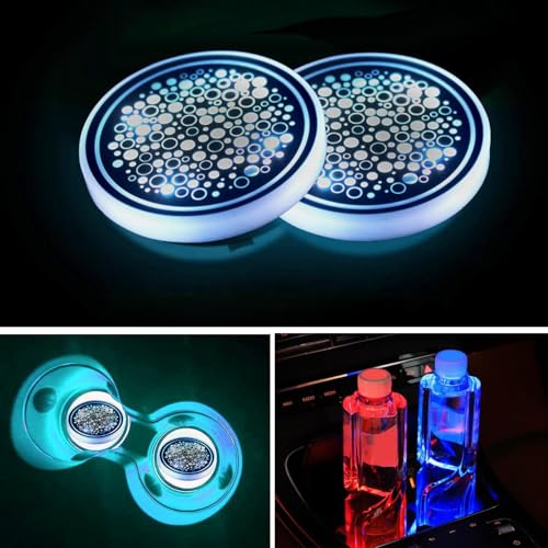 Posavasos LED para autos con cambio de color Unifizz miniatura 5