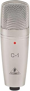 Behringer C-1 Studio XLR Condenser Unidirectional Microphone (Silver)