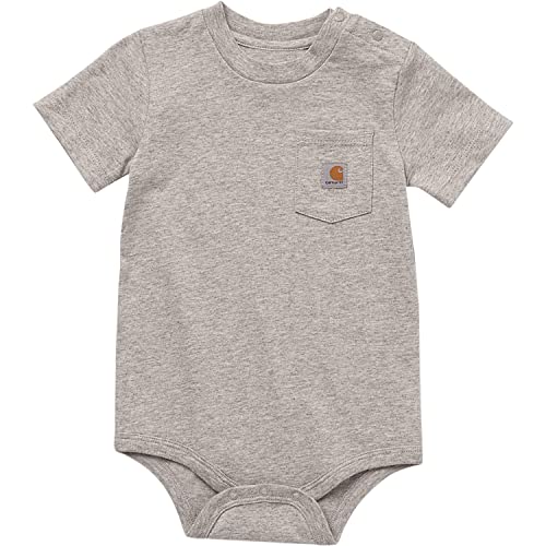 Image of Carhartt Unisex Baby Short-Sleeve Bodysuit Pocket T-Shirt Onesie
