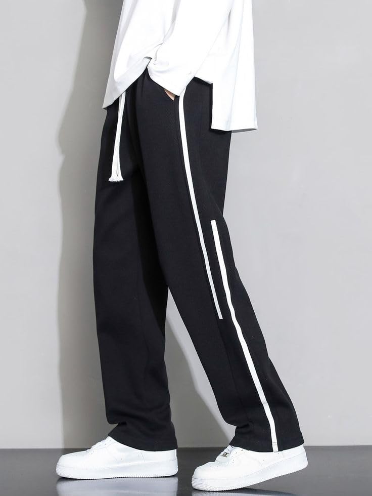 Image of culish Mens Lycra Track Pant Black