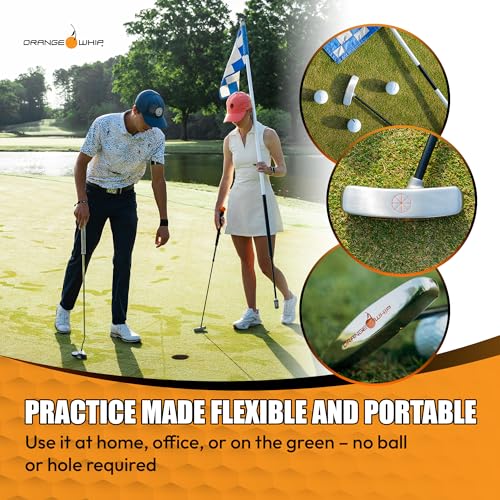 Image of Orange Whip Putter Blade Made in USA, Golf Swing Trainer for Putting, 35 inch