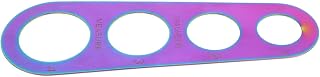 Stainless Steel Pasta Measuring Tool 4-hole Portion Control Ruler