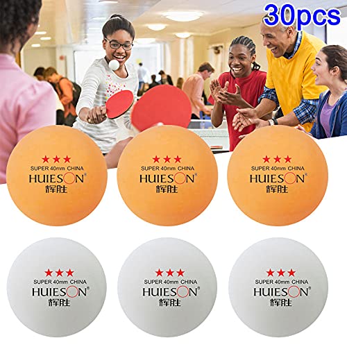 Dongtai 30 peças/conjunto de bolas de tênis de mesa 3 estrelas, pingue-pongue, bola de treinamento p