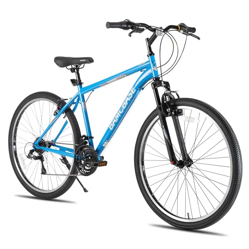 HILAND 29 Zoll Mountainbike, 21-Gang Doppel V-Bremsen MTB, Mountainbike für Erwachsene Männer Frauen Blau