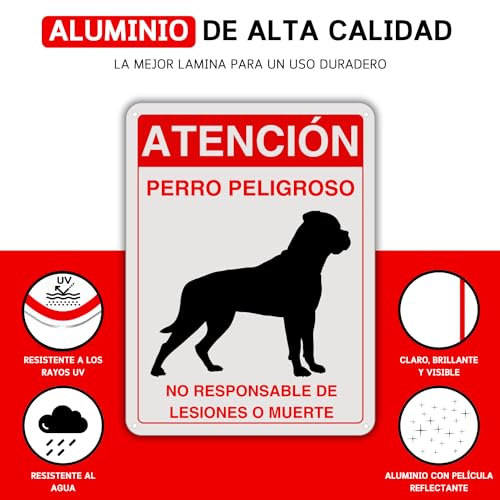 Plaque pour chien résistant aux intempéries pour portail extérieur - 4