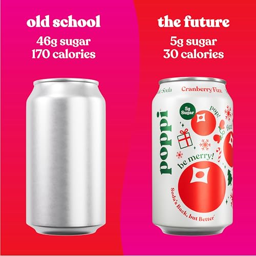 Image of Poppi Prebiotic Soda, Cranberry Fizz, 12 Oz, 12 Pack