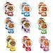 Kids Valentine's Candy Cards Gifts Set with Plastic Domes,DIY Craft Treat Holder,Bulk Valentines Day Class Exchange Gift for Couples Families School Party Gift, Bubble Gum Machine Crafts (18 Pack)