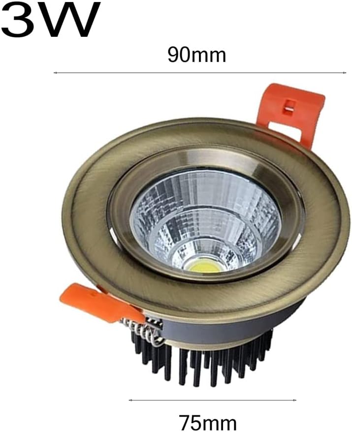 COB Ceiling Light, 3W Led Recessed Downlight, Mini Spotlight Kit with LED Driver, 5 Pieces Set, 10 Pieces Set COB Kitchen Downlights Aluminum for Wine Cabinet/Cabinet