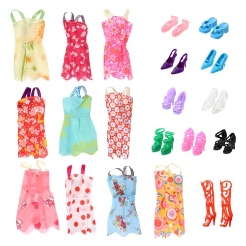 LRXIYODE 60piezas Ropa y Zapatos para De Vestidos y Accesorios De Juguete para Diversión Vestir LRXIYODE 60piezas Ropa y Zapatos para De Vestidos y Accesorios De Juguete para Diversión Vestir