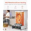 VEVOR Shawarma Grill Machine, 13lbs Capacity, Chicken Shawarma Cooker Machine with 2 Burners, 122F-572F Electric Vertical Broiler Gyro Rotisserie Oven Doner Kebab Machine for Home/Commercial Use