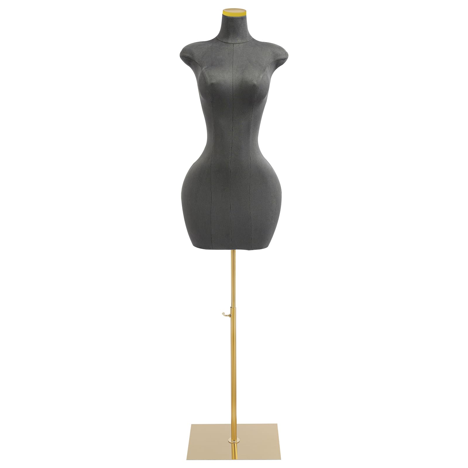Maniquí para mujer con base de 94x110x63 cm contra caídas de ropa