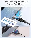 RAVIAD Kabel USB C 240W [1M] PD3.1 Kabel do szybkiego ładowania USB C na USB C z nylonowym oplotem QC3.0 Kabel ładujący USBC Ładowarka USBC dla iPhone 16 15 Pro Galaxy S25 S24 S23 S22 Pixel 7 iPadPro