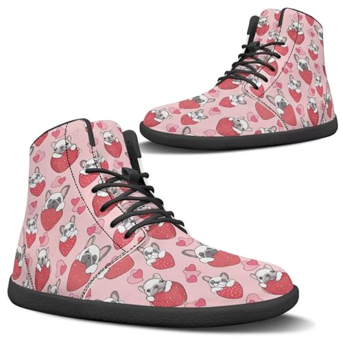 Womens Wide Barefoot Shoes Zero Drop Non Slip Casual Walking Shoes Outdoor Sneakers for Hiking Traveling Camping Black Sole Size 6-12.5