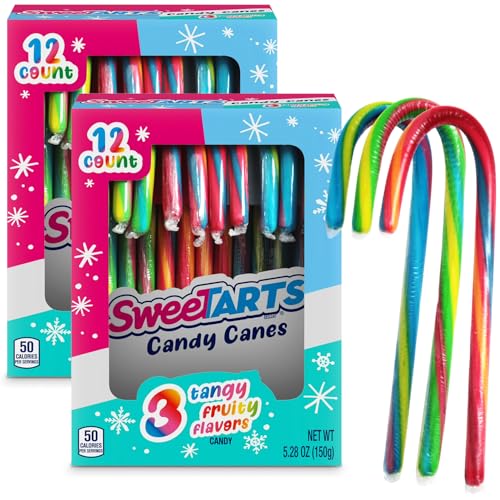 Christmas Candy Canes, Pack of 2 Candy Canes Bulk individually wrapped 12 Count Each Total 24 Count,...