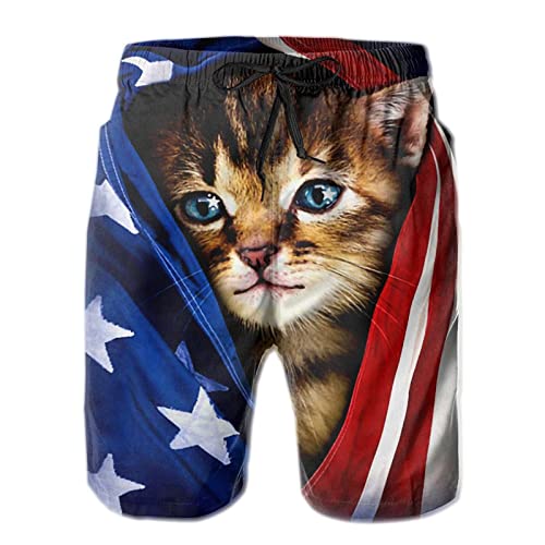 Short de plage pour homme avec motif dollar argenté idéal comme maillot de bain décontracté
