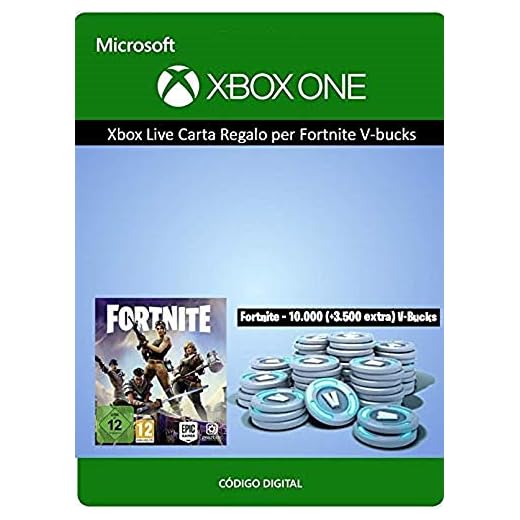 Tarjeta regalo de Xbox para Fortnite 13500 V-Bucks | Xbox One - Código de descarga