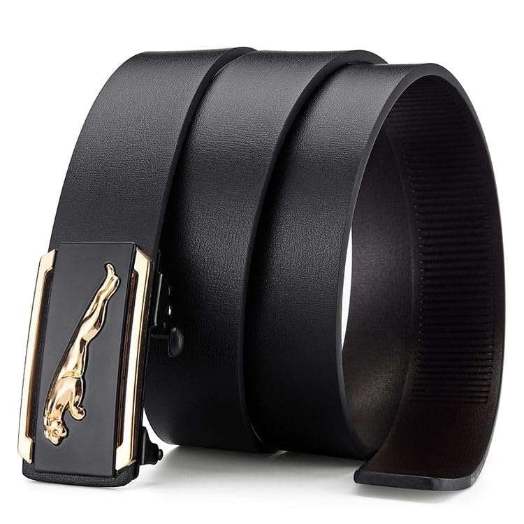 Image of WildHorn Men's Genuine Leather Belt for Men| Premium Auto-Lock Buckle | Adjustable up to 48 inch | Formal & Casual Wear | Micro-Adjust Fit | Stylish Gift Box Included