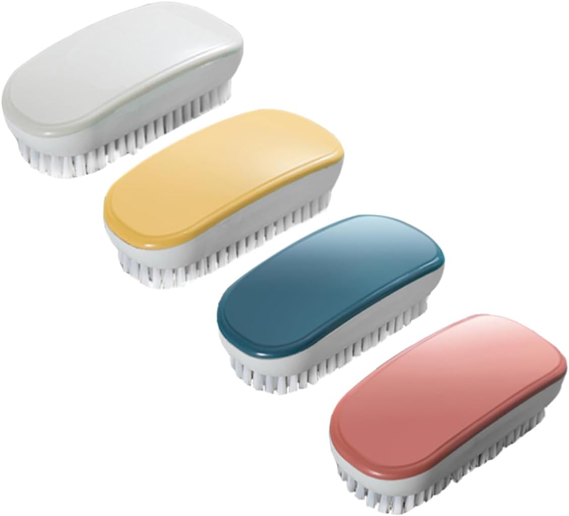 Holibanna 4Pcs Multi Functional Cleaning Brush for Laundry and Shoe Washing Durable and Versatile Soft Bristles for Home Use
