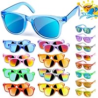 Kids Sunglasses Bulk Party Favors - 16 Packs Boys Girls Sunglasses for Kids Age 3-8 with UV 400 Protection, Neon Sunglasses for Kids Party