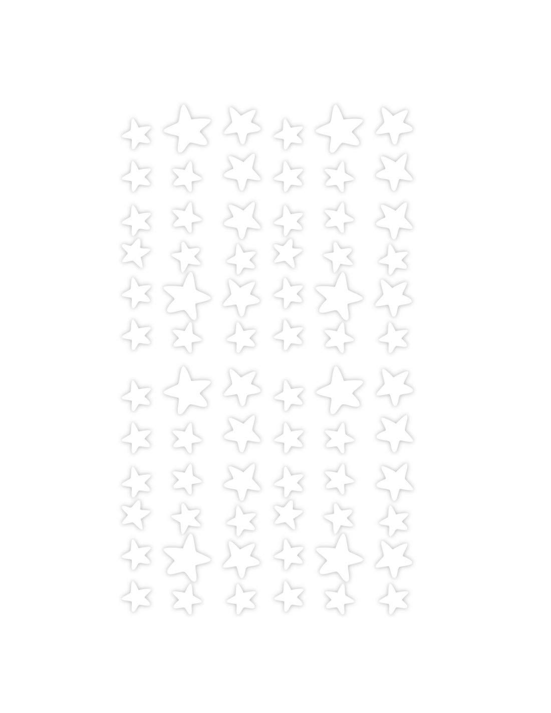 Stickers Frise Etoiles Blanches de 23x28 cm pour chambre enfant