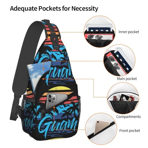 Bolso bandolera cruzado para gimnasio y senderismo miniatura 3