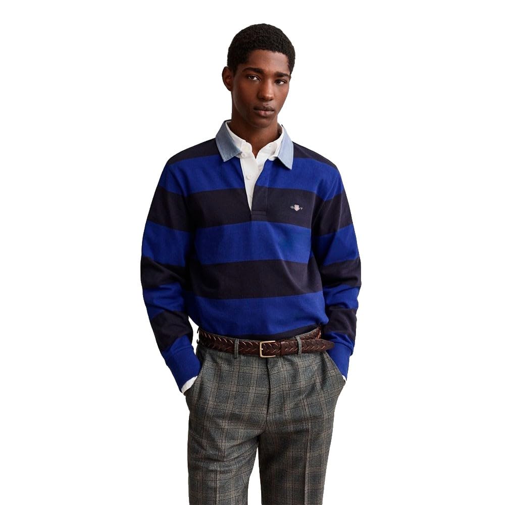 GANT REG Chambray Stripe Heavy Rugger