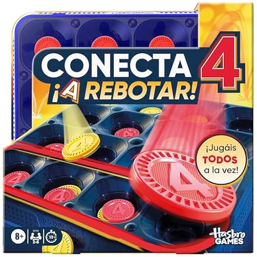 Hasbro Gaming Juego Conecta 4 ¡A rebotar! - Versión en español | Ya disponible en tu tienda friki favorita! En mundofriki.es!