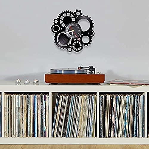 Wall Clock Silent Steampunk Gear Wheel Home Bar Art Craft Mechanical Gear Cogs Old Factory Retro Album Clock Watch steampunk buy now online