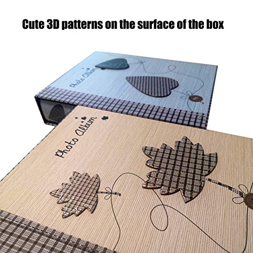 Totocan 4X6 Photo Album Pack Of 2, Each Picture Album Holds Up To 200 4X6 Photos, Total 400 Photos,Family - Travel - Baby Photo Album (Leaves2) #TOP4