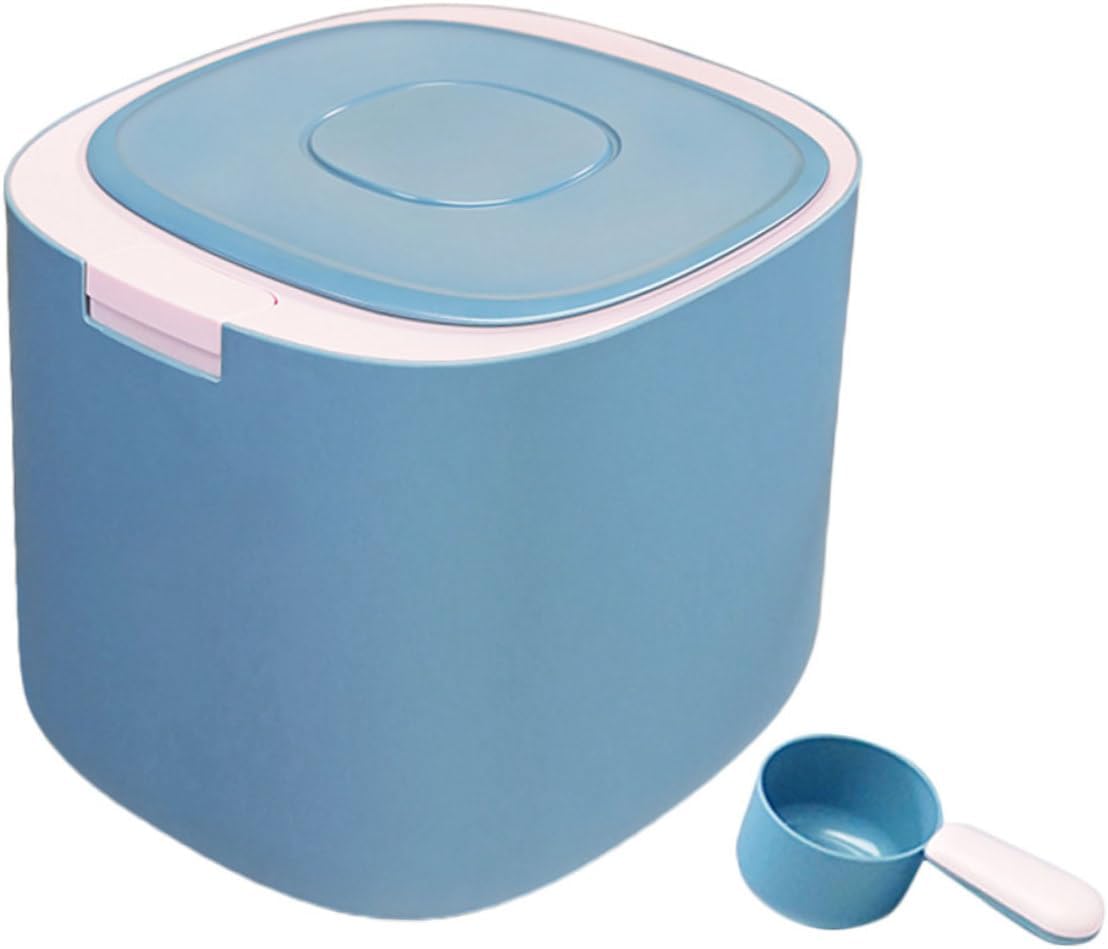 11l Sealed Pet Food Storage Bin Grain Container with Frosted Butterfly Lid for Cat and Dog Food Household Use