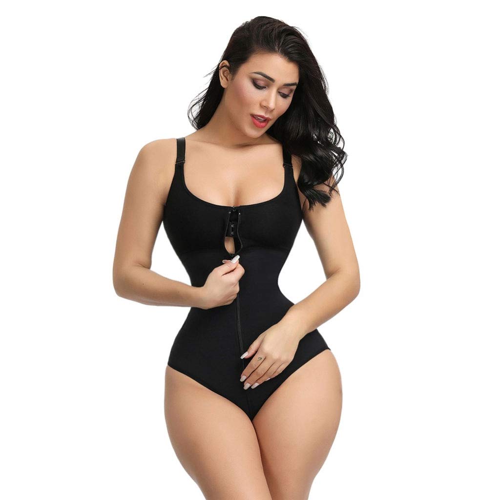 Frauen-Unterwäsche Abnimmt Bodysuit Body Shaper Taille Shaper Formwäsche Postpartale Erholung Abnehmen Mit Reißverschluss Und Haken-Korsett