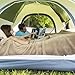 MOON LENCE Pop Up Tent 3-4 Person, 60s Instant Setup Camping Tent with 2 Doors, Water-Resistant & Windproof Dome Tent for Car Camping, Backyard, Traveling, Green