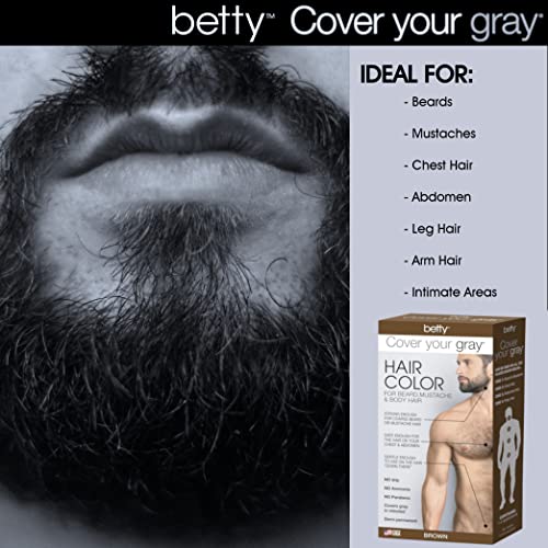 Betty Cover Your Gray Color Rubio para Barba y Bigote miniatura 6