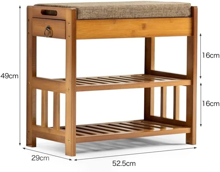 Banc de rangement pour chaussures d'entrée au design épuré - 6