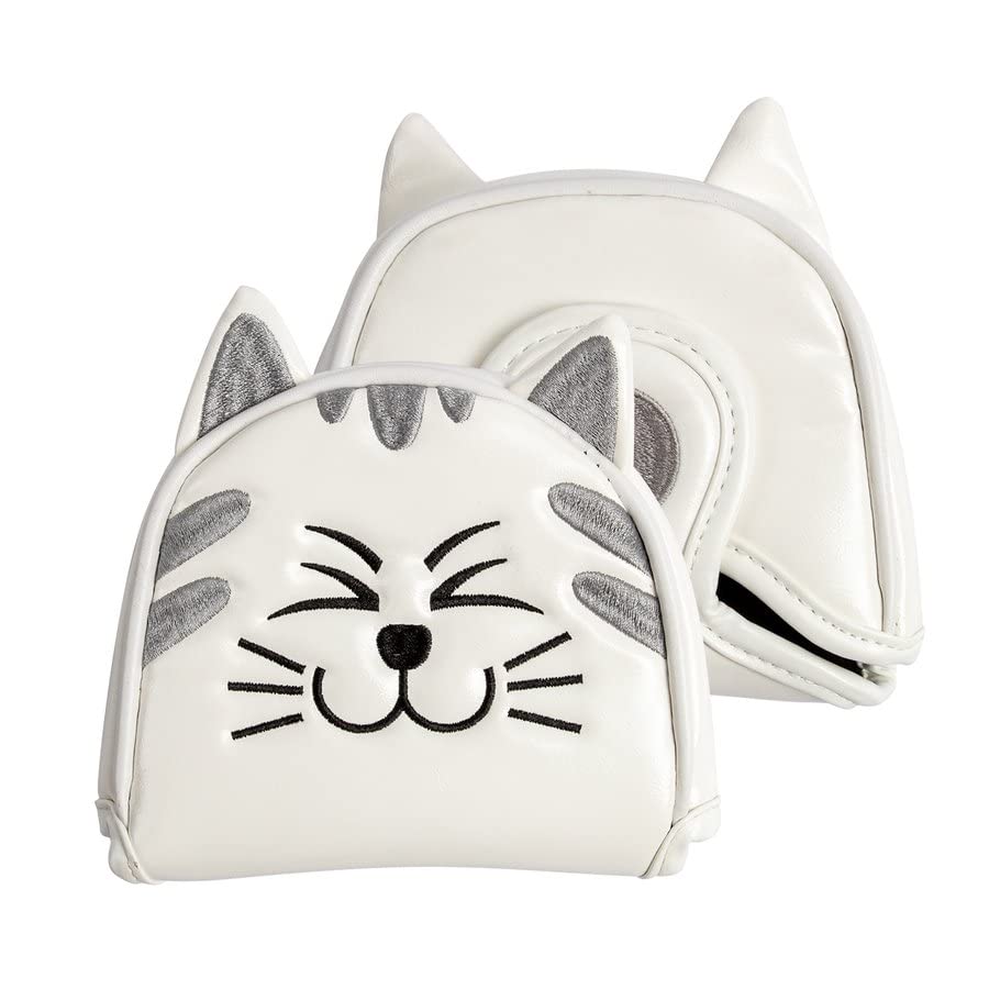 ねこ』♪かわいぃ♪軟鉄スクエア・レディースパター・カバー付き 