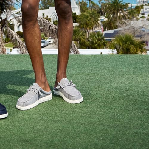 Image of HEYDUDE Men's Wally Slip Stretch Canvas | Men's Shoes | Men Slip-on Loafers | Comfortable & Light-Weight